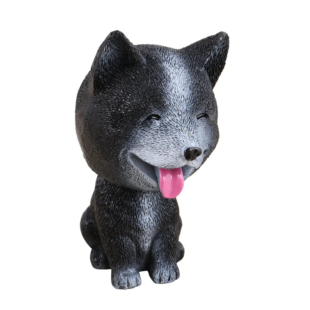 Style Car Bobblehead Resin Craftwork Swing Head Cartoon Animal Ornament for Home Car Desk Decoration Relaxation