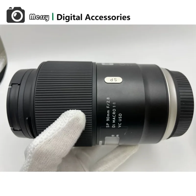 98% New Genuine For Tamron SP 90mm F2.8 Di MACRO VC USD F017 Lens 1:1 Macro Photography Lens Auto Focus Full Frame DSLR Lens