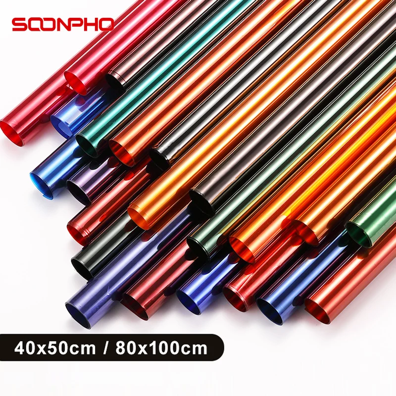 

SOONPHO Color Gel Filter Paper 40CMx50CM For Photography Studio LED Light Conical Snoots Stage Lighting Creative Shooting