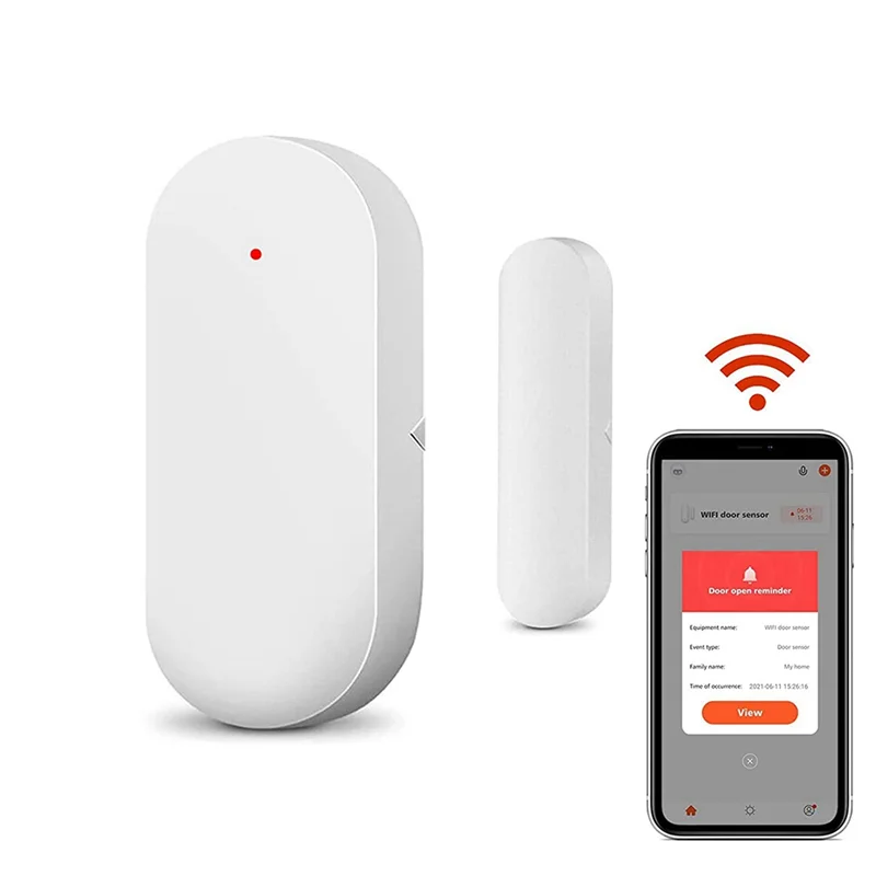 1 Pieces Wireless Door Window Detector Alarm Smart Linkage Window Door Contact Sensor