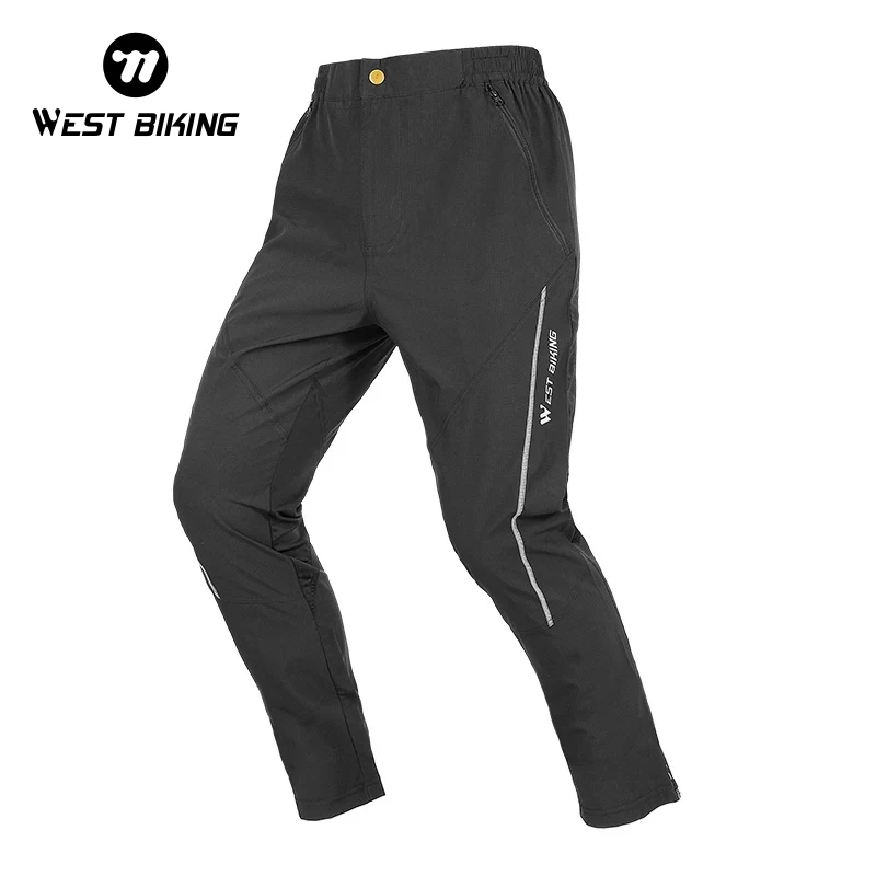 WEST BIKING Cycling Pants Autumn Windproof Bicycle Pants Quick Drying Riding Bike Pants Fishing Fitness Trousers Sport Equipment