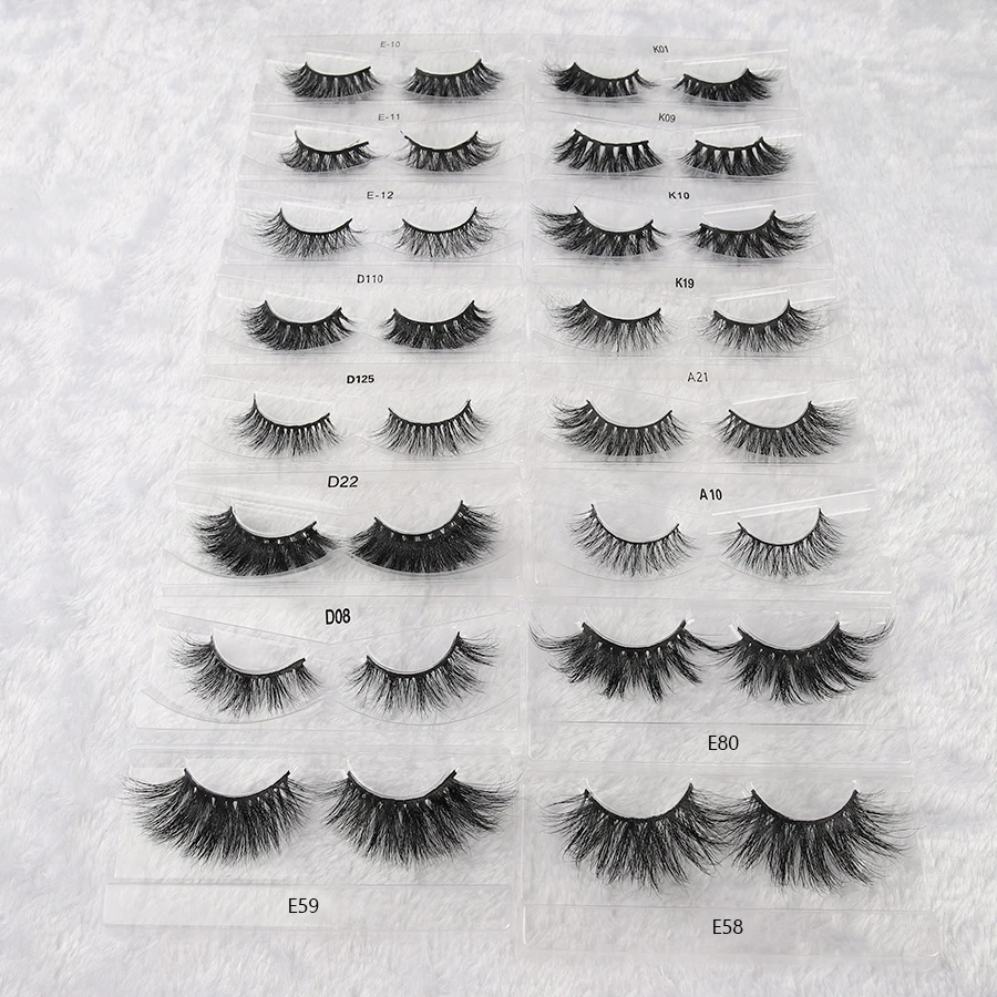 

Wholesale 50Pairs Eyelashes 3D Mink Lashes Handmade Fluffy Dramatic Lashes Cruelty Free False Eyelashes Mixed 28 Styles Makeup