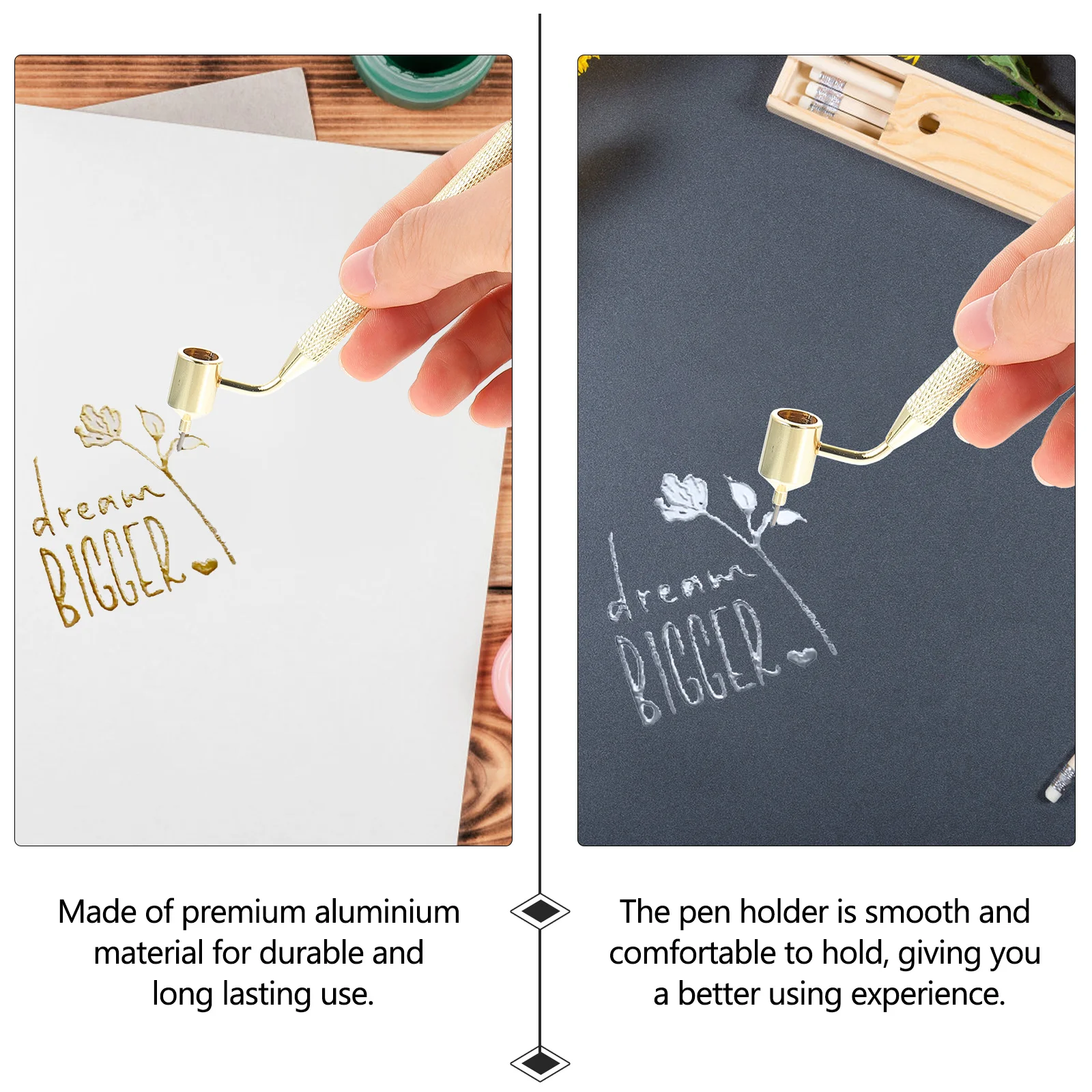 

1Pcs Paint-Mending Pen Smooth Liquid Writing Tool for Fabric Artwork Line Drawing Precision Portable Aluminum Drawing Pen