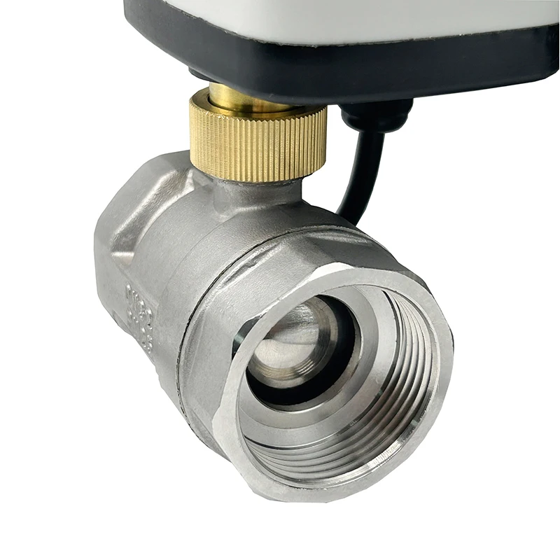 Imagem -03 - Impermeável Motorizado Ball Valve Electric Ball Valve 3-wire Controle Ip65 220v 12v 24v Aço Inoxidável 304