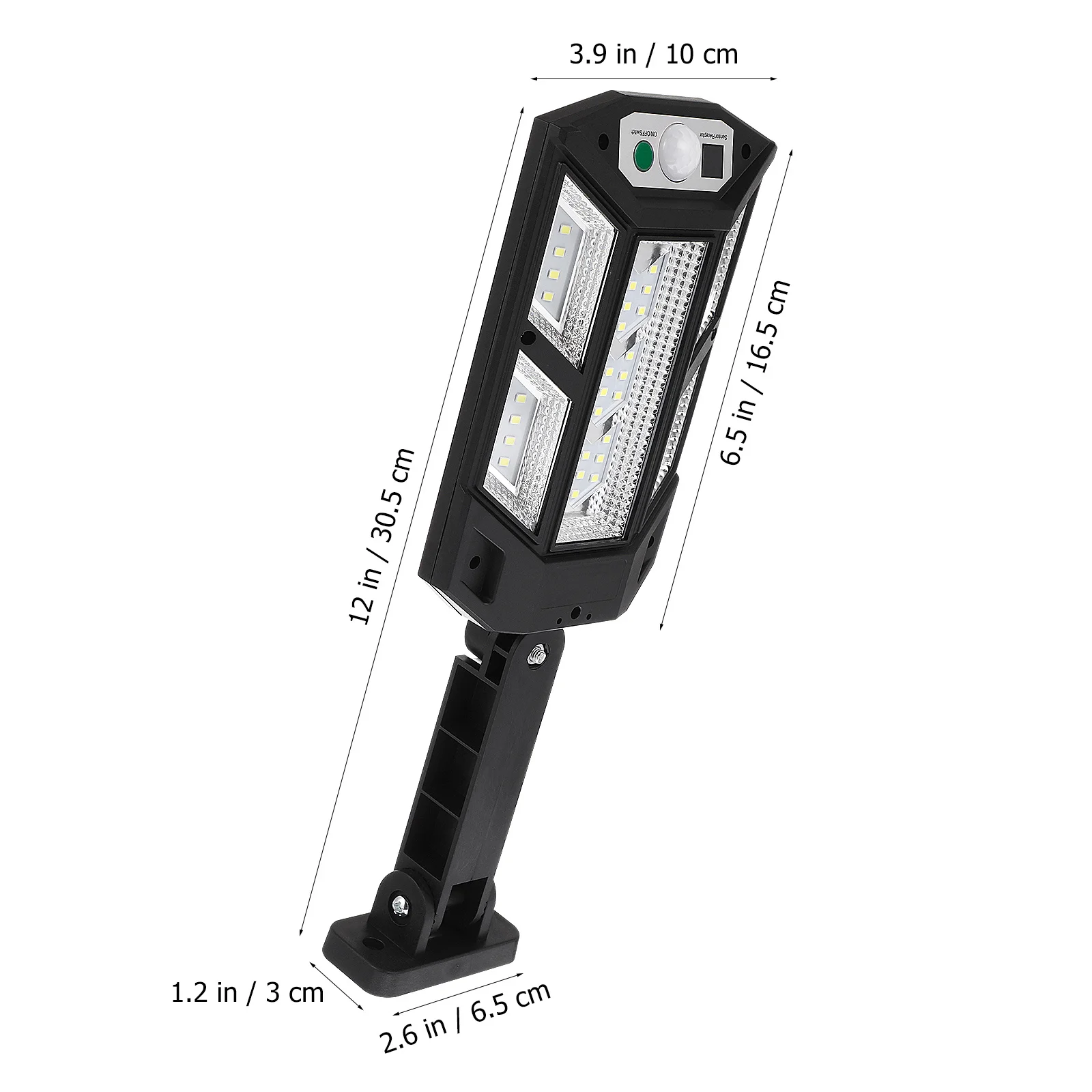 Lámpara Solar de 43 LED con brillo gran angular, luz exterior con Control remoto para jardín, césped, entrada, farola LED Solar