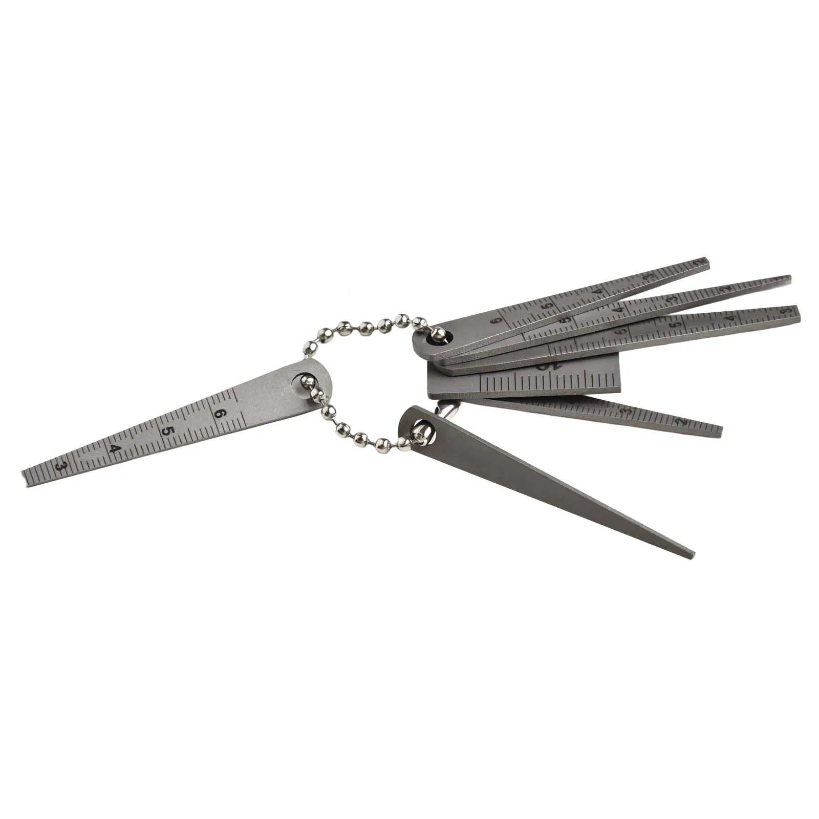 

Everyday Carry Tapered Ruler Stainless Steel Ruler Stainless Steel Gap Gauge Adapter 1.5-5.5mm Accurate Reading