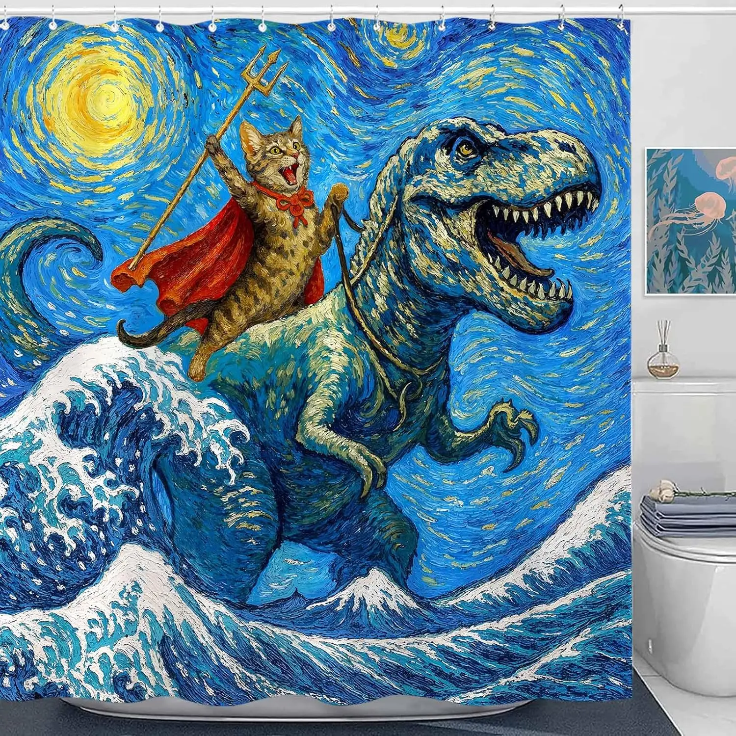 

Набор занавесок для душа Serene Sea Turtle Starry Ocean Art Водонепроницаемая занавеска для душа для ванной комнаты Мирная морская жизнь с принтом побережья