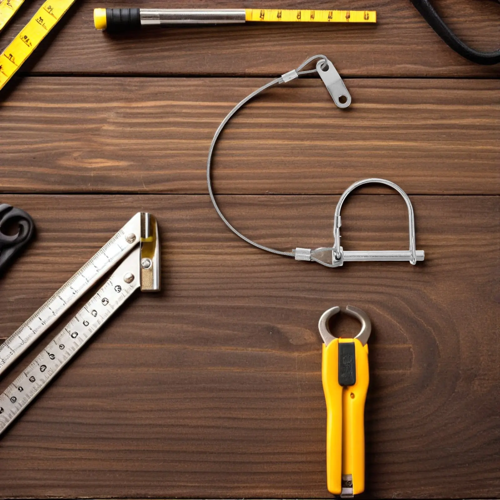 

4Pcs Trailer Safety Pins Galvanized Heavy Duty Locking Hitch Pin for Towing Rv Boat Trailer Coupler Lock Pin with Quick Release