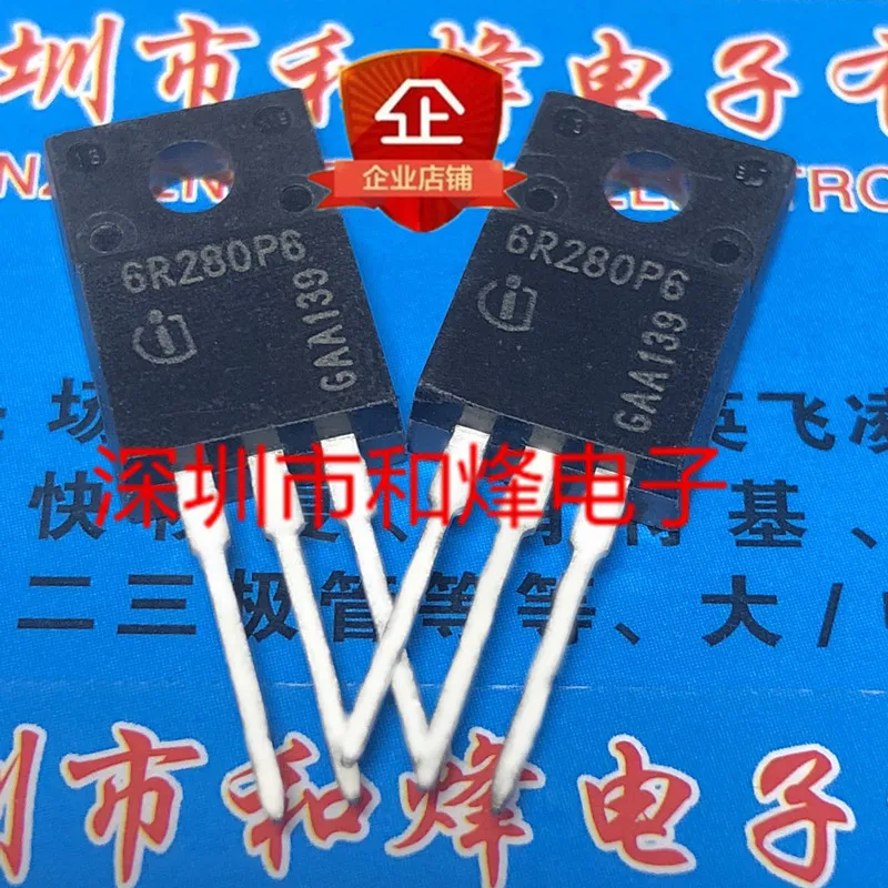 5PCS 6R280P6 IPA60R280P6 TO-220F 650V 39A
