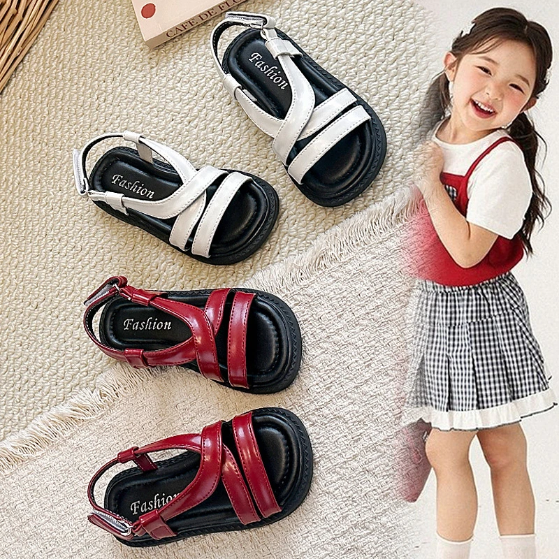 

2026 New Girls' Sandals Summer Children's Cool Fashion Princess Sandals Cute Comfortable Soft Breathable Flat Casual Shoes