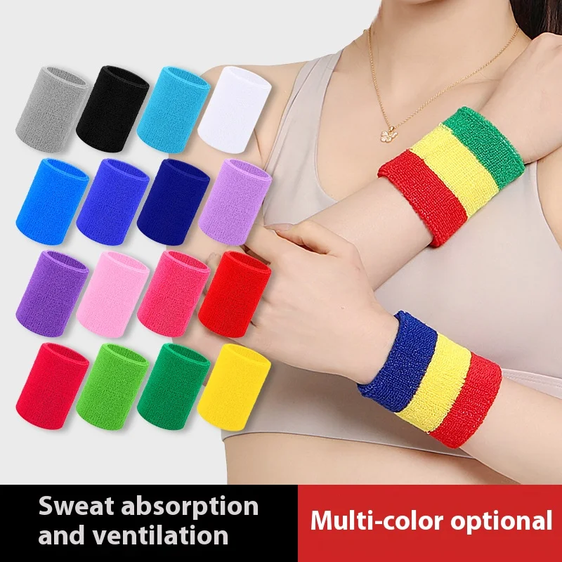 Outdoor sports wrist guard with pure cotton soft towel, wipe sweat and absorb sweat, wrist anti sprain protective gear