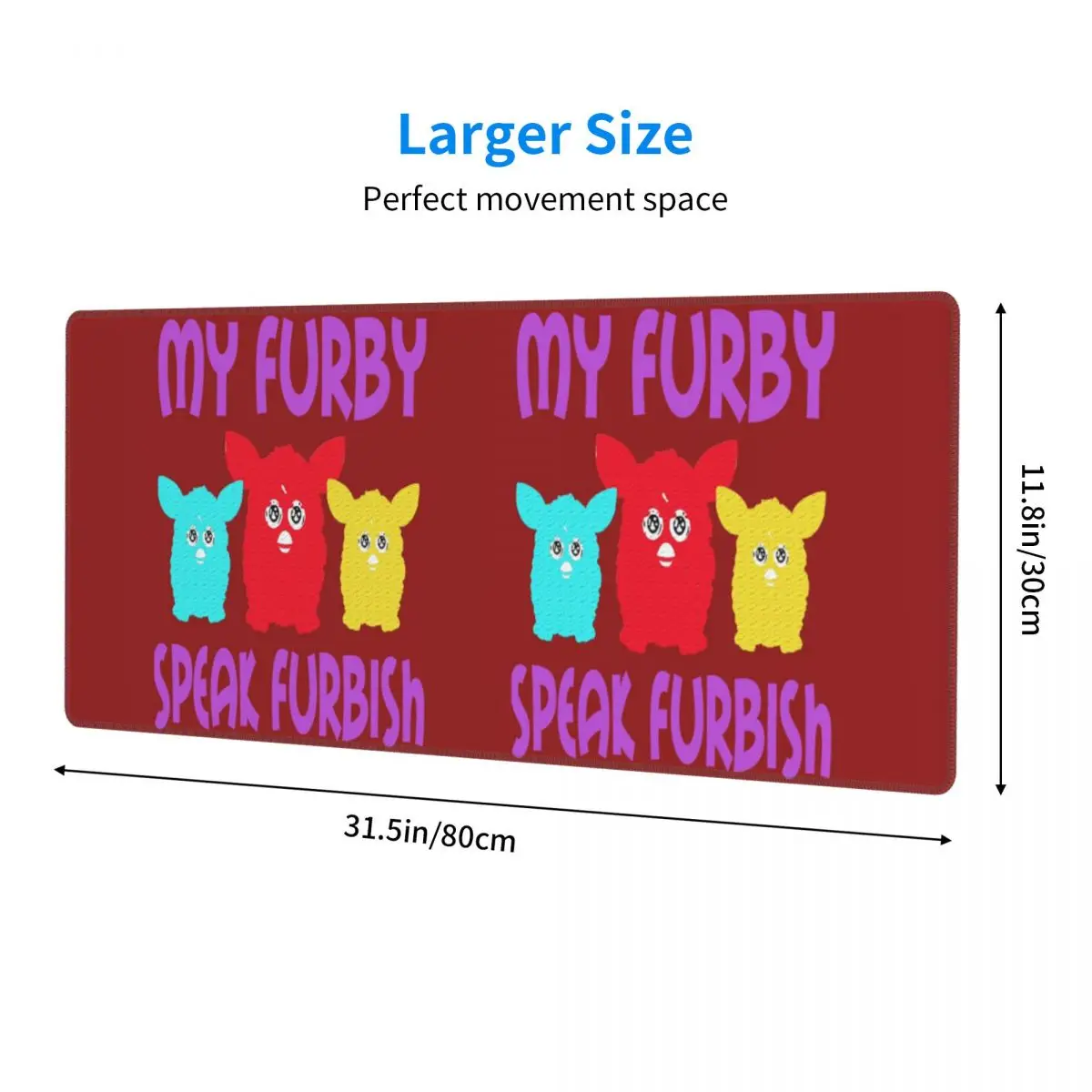 Nightmare Furby Cartoon Robot Toys Large Mouse Pad Computer Keyboard Mouse Mat Gamer PC Laptop Desk Mat Table Mats