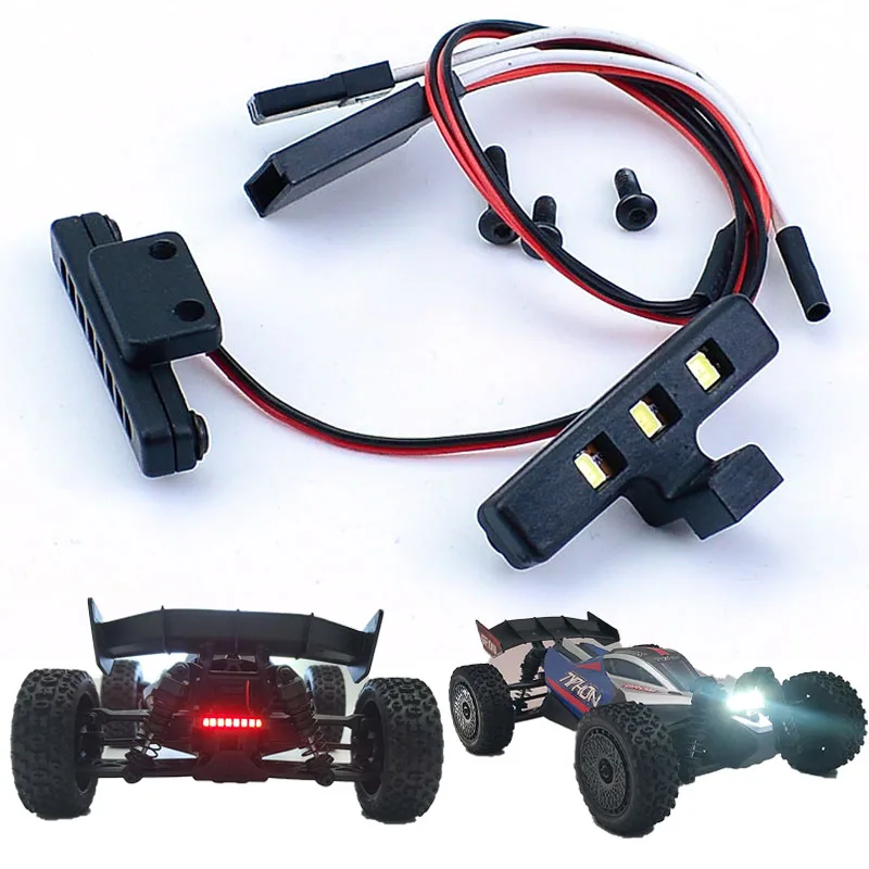 LED 5V Front and Rear Lighting System for 1/18 ARRMA TYPHON GROM MEGA 380 Brushed 4X4 Small Scale Buggy