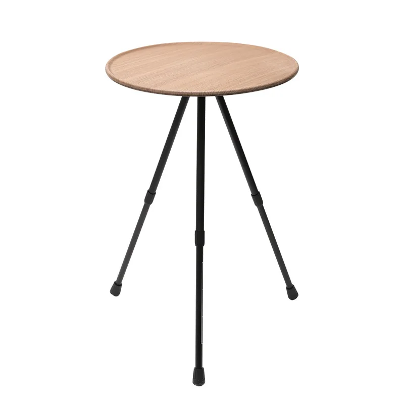 Outdoor Triangle Folding Table Portable Easy Storage Table Small Adjustable Aluminum Camping Table