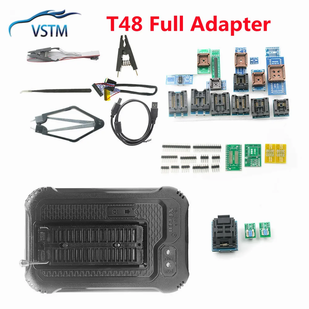 T48 Full programmer For EPROM T48 [TL866-3G] Programmer with 30/27/17/12/5/4 adapter Better Than TL866II Plus