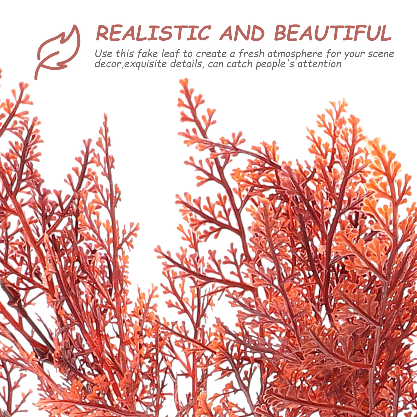 

6 Pcs Simulated Plant Green Plants Leaves Trailing Fake Branches Artificial Fern