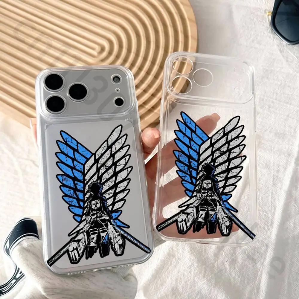 

Anime A-Attack On T-Titan Phone Cases For iPhone 17 16 15 14 13 12 11 Pro Max XR 8 7 Plus 13 12 Mini Soft Transparent Cover