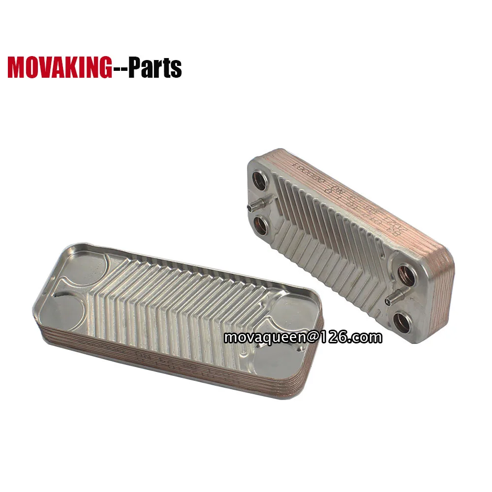 เครื่องแลกเปลี่ยนความร้อนสำรองขนาด148มม. 10แผ่นเครื่องแลกเปลี่ยนความร้อนสำหรับหม้อไอน้ำก๊าซ