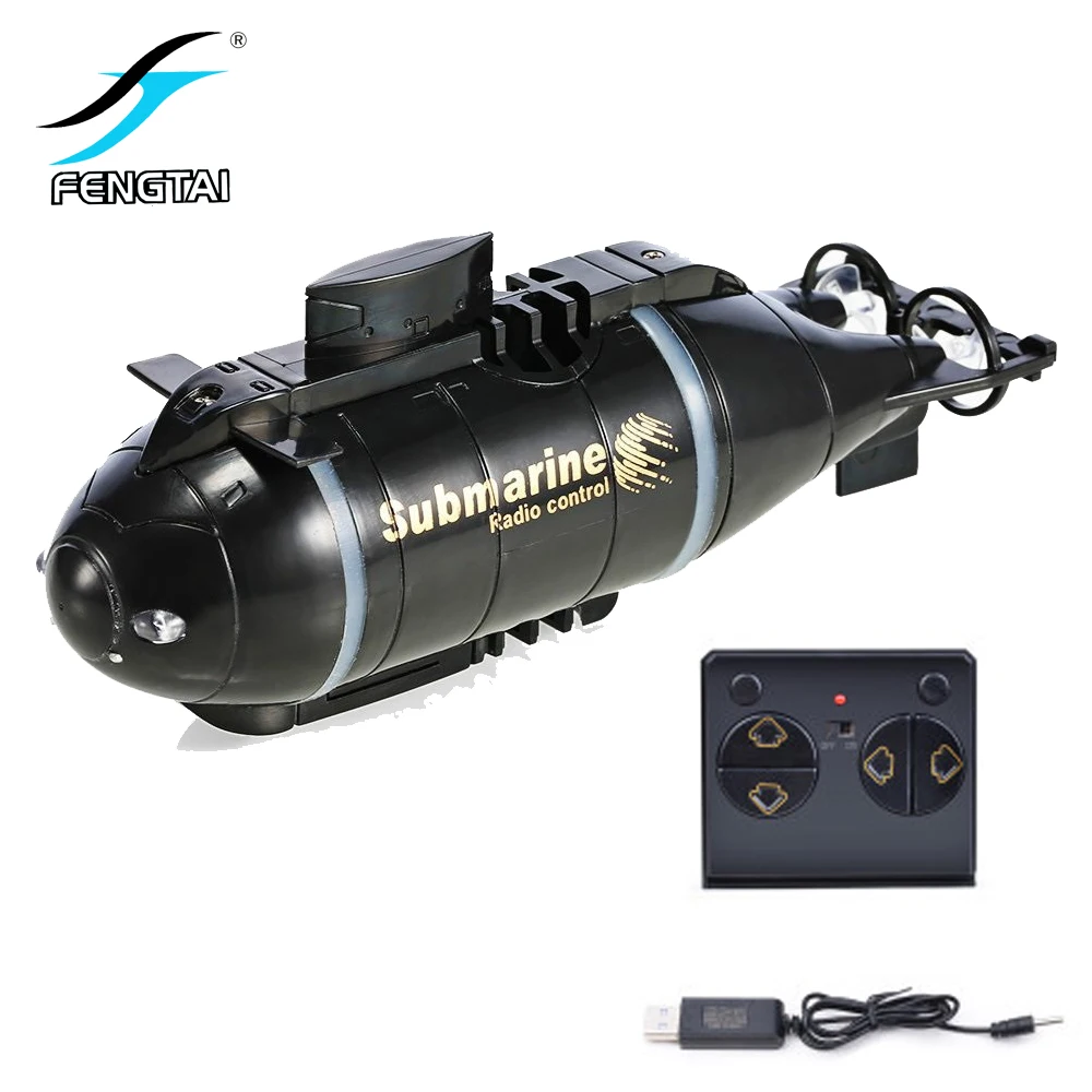 R/C Mini Remote Submarine Radio Ship LED Flashing Speed Boat Simulation Model Toy Gift True Army Making Lifelike Wea pon Set