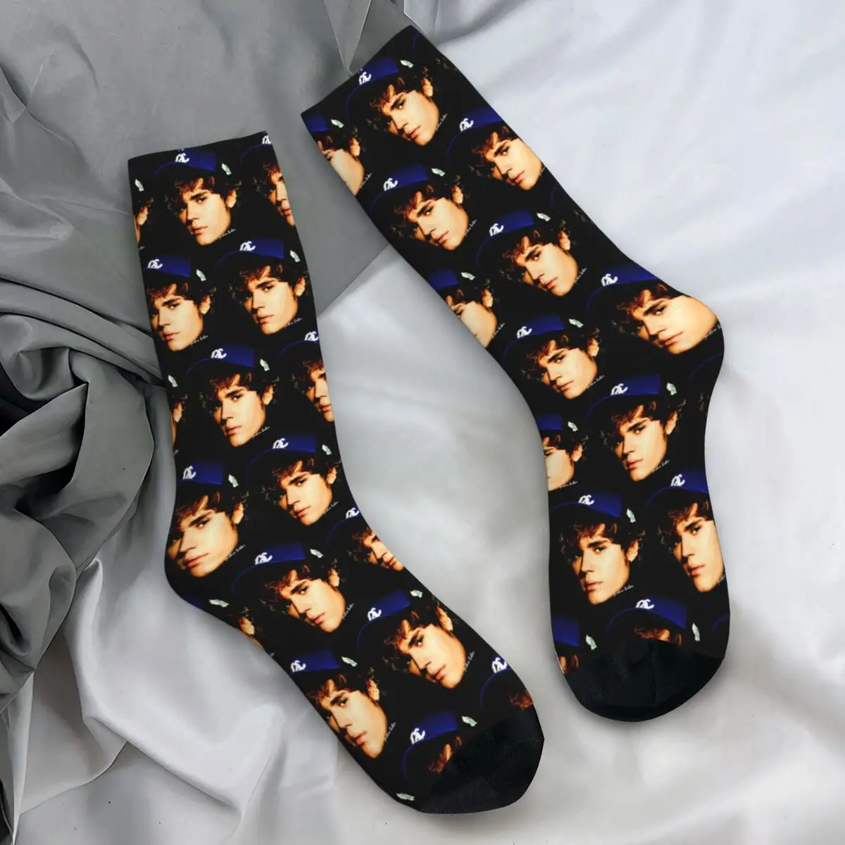 Justin Bieber Baby Head Socks Fashion Stockings Unisex Men Comfortable Skateboard Socks Winter Graphic Non Skid Socks