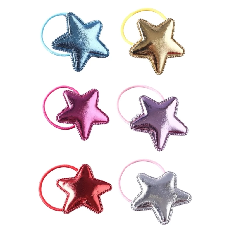 Ikat Rambut Wanita dan Anak Perempuan Ikat Rambut Karet Bintang Lucu Ikat Rambut Dropship