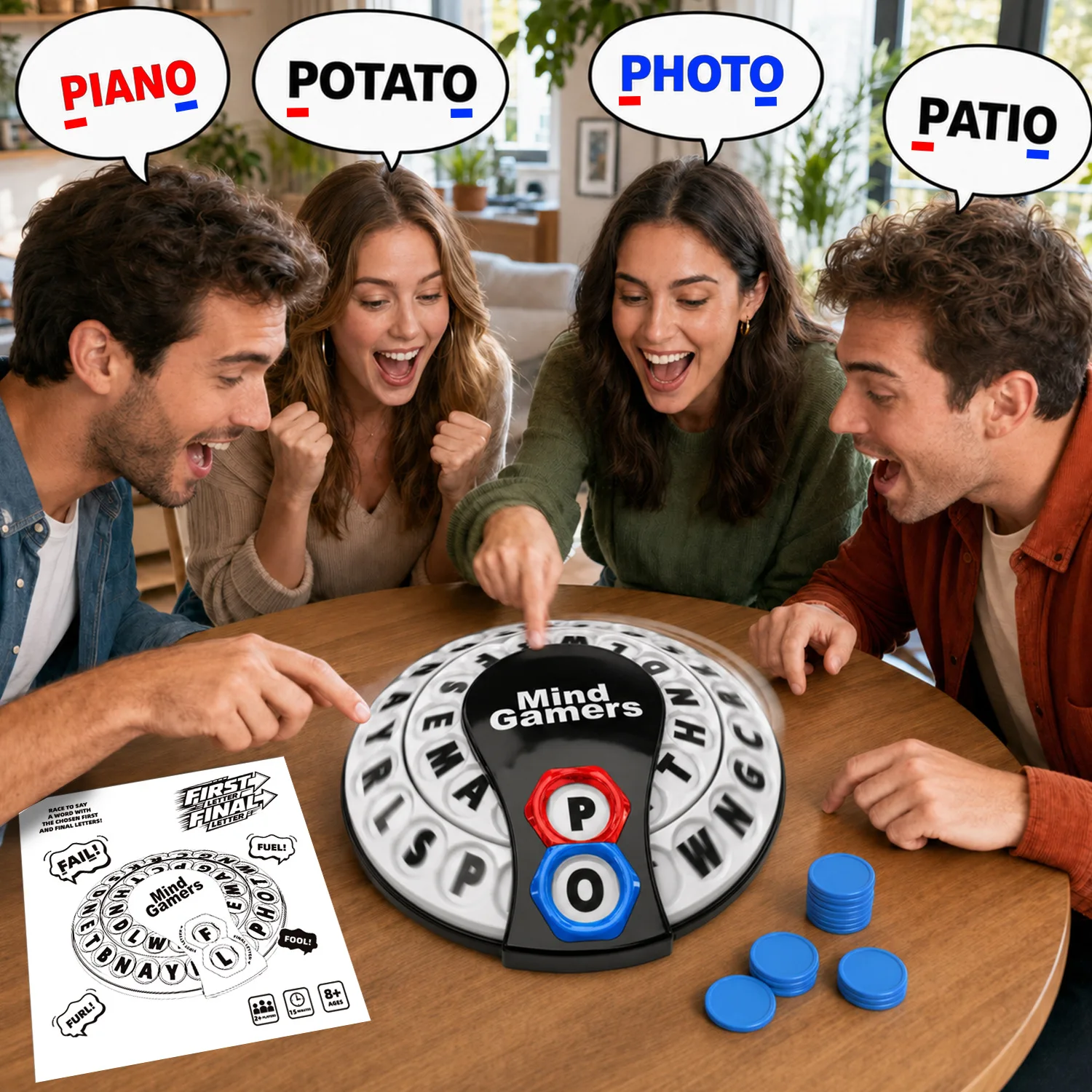 Spin Quick Response Word Game  - đánh giá và giá Board Game Quick