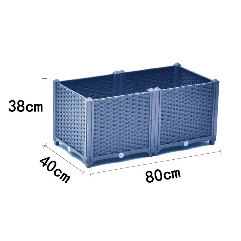 Vegetable pots, planting boxes, flower boxes, flower racks, flower pots, balcony plastic extra-large square rooftop plant