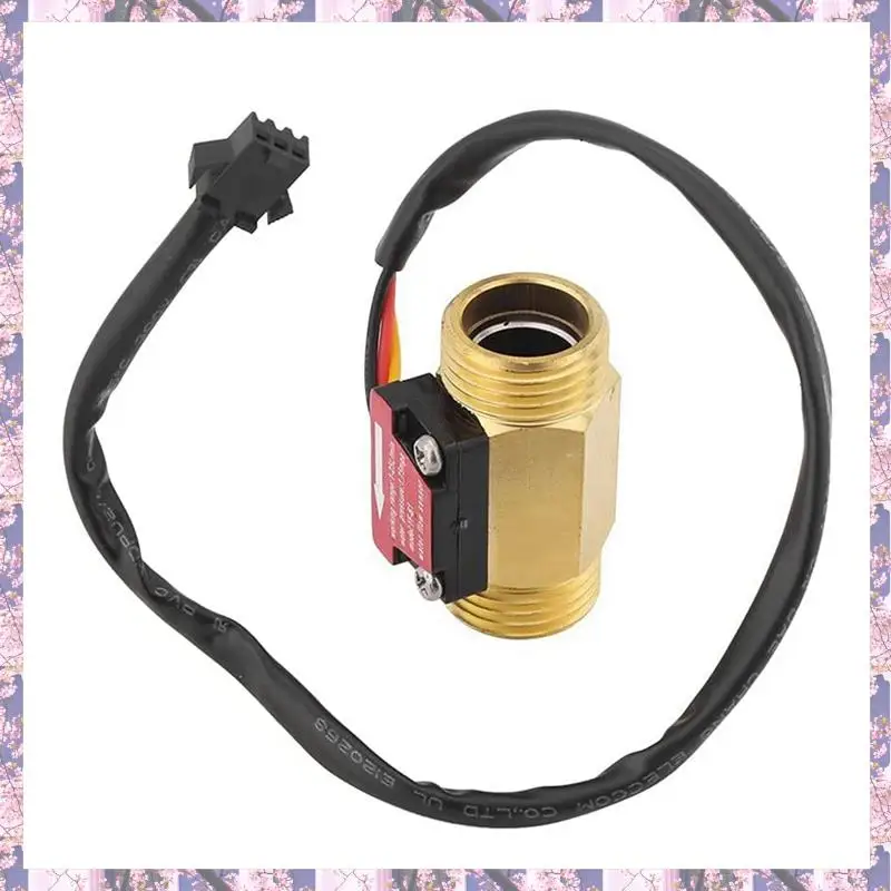 

Retail 3 Piece Of Yf-B1 Turbine Water Flow Sensor G1 / 2 Inch Electromagnetic Brass In-Line Hall Switch Male Thread 1-25 L/Min