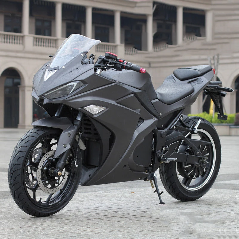LL-V6 Factory Hot Sale Cool Street Motor 3KW 72V60AH Lithium Battery Electric Racing Motor Double Disc Brake Sport Motorcycle