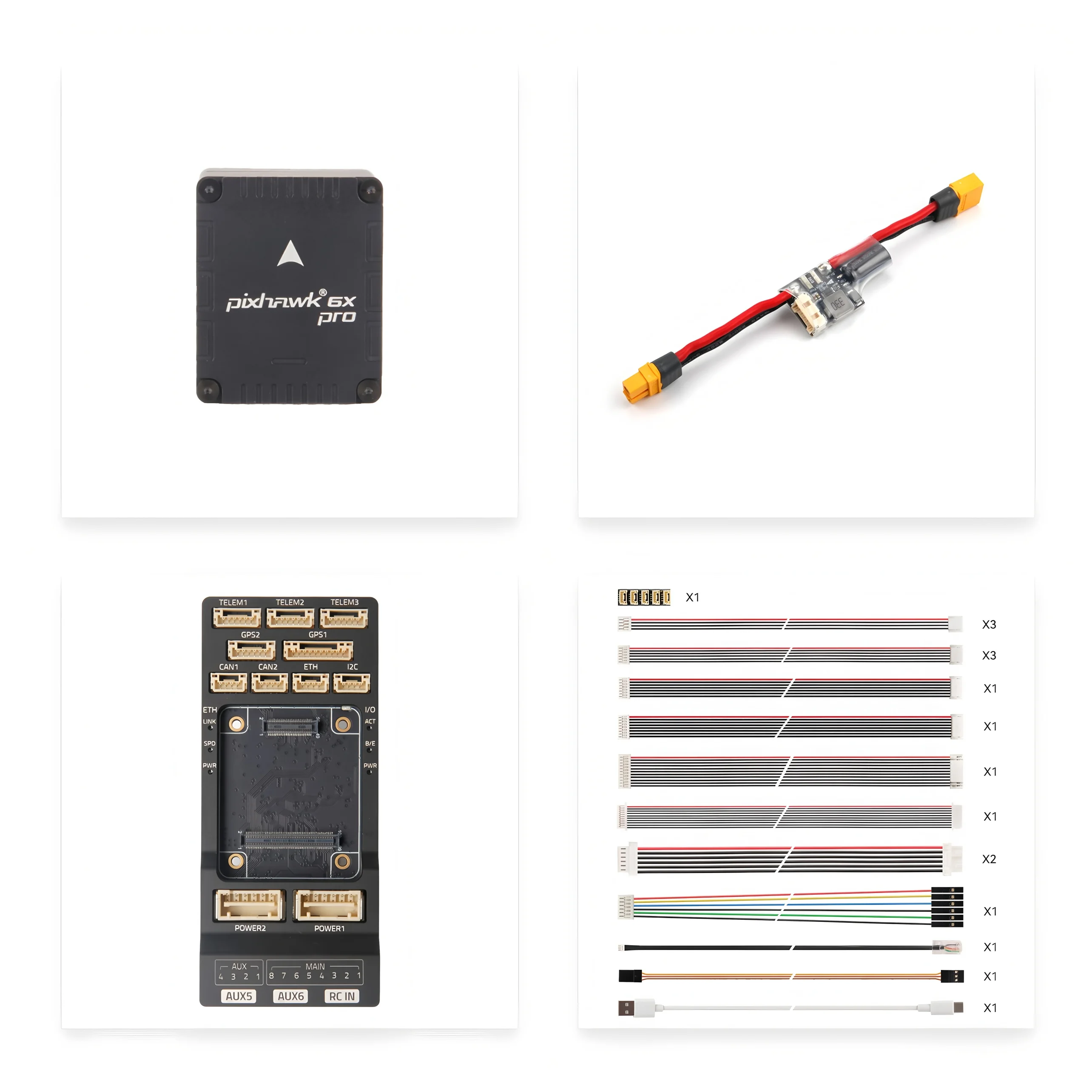 

Holybro Pixhawk 6X Pro Autopilot PIX Flight Controller for Multirotor Fixed Wing Planes Essential Accessory RC Quadcopters