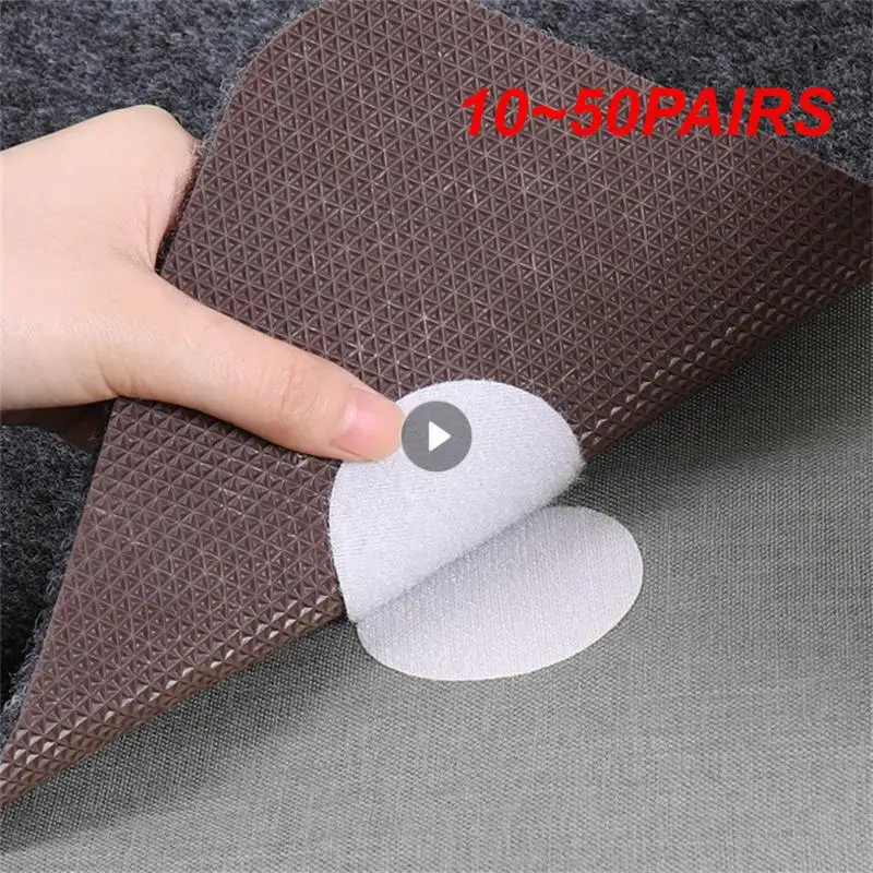 10~50PAIRS Hook And Fastener For Bed Sheet Sofa Mat Carpet Reusable Houseware Fastener Dots Stickers