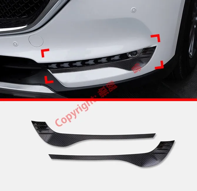 

Carbon Fiber Style Front Fog Light Trim For Mazda CX-5 2017 2018 2019 Car Accessories Stickers W4