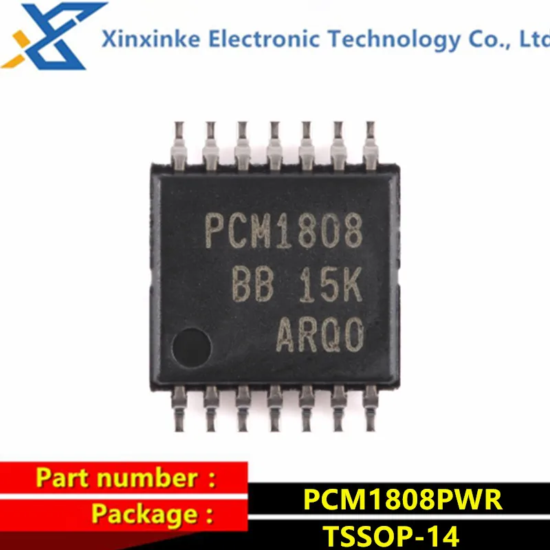 

5PCS PCM1808PWR PCM1808 TSSOP-14 Audio ICs A/D Converter ICs Sgl-ended Ana Input 24B 96kHz Stereo ADC Brand New Original