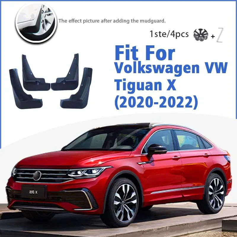 

Брызговики для Volkswagen VW Tiguan X 2020-2022, передние и задние брызговики, автомобильные аксессуары, автомобильный стиль, брызговик, крыло