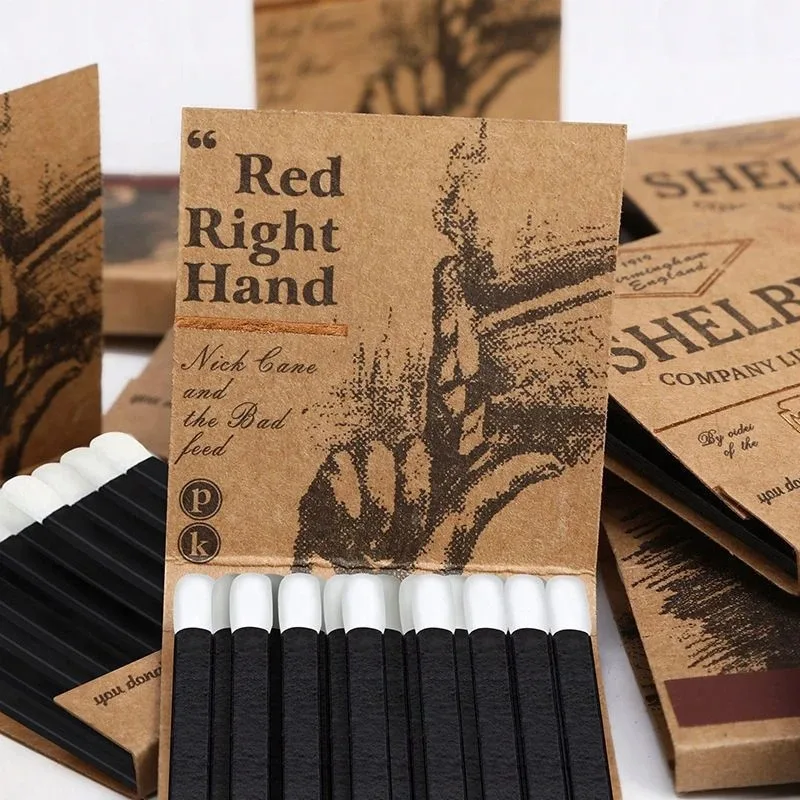 High-end Personalized Retro Match（15pcs/box）, Creative Disposable Match Box Gift Birthday Wedding Gifts for Guests Party Favors