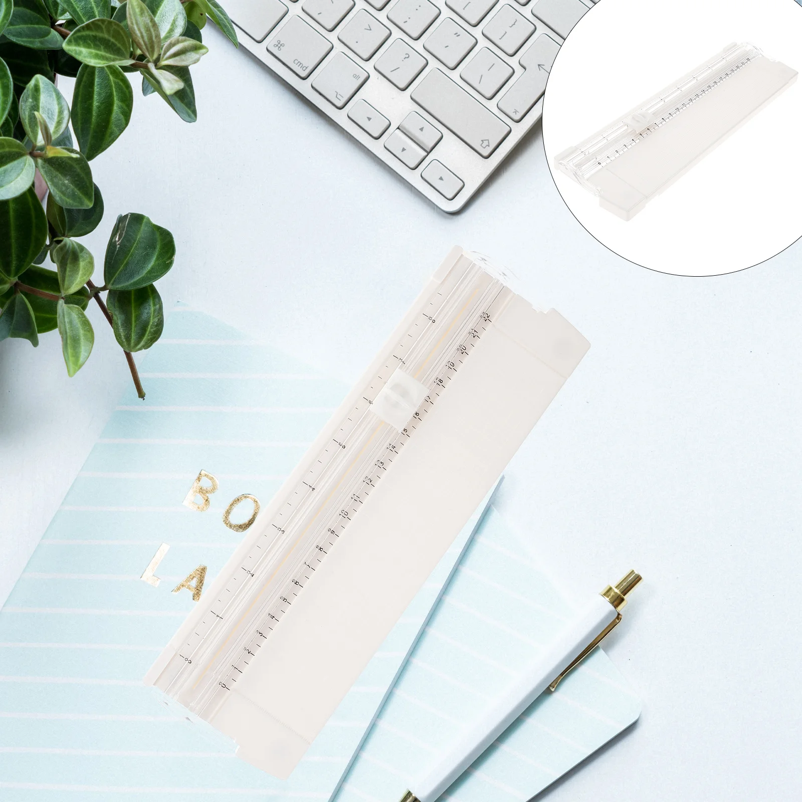 Trancheuse de papier Portable pour étudiants et coupe manuelle sûre pour Documents Photos Scrapbooking coupe de précision légère