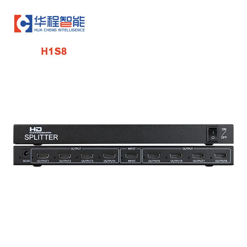 LPS-H1S8 S 1x8 HD Splitter Support 1080P 4K Like Dtech DT-7148 LED Rental Display Splitter For 8 Screens Video Wall Converter