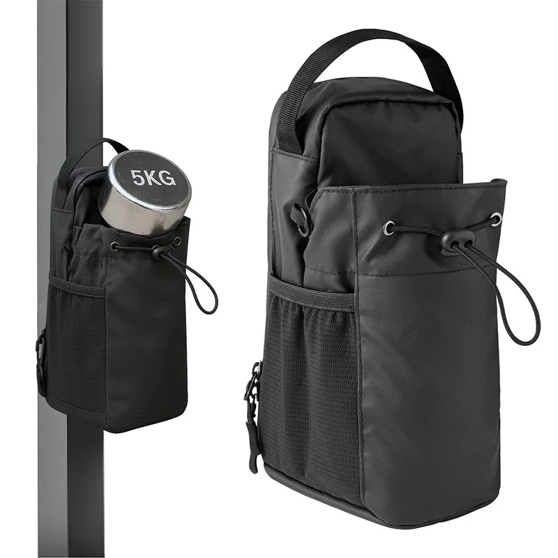Magnetic Gym Bag Large Capacity Magnetic Carrier Bag With Phone Pocket Portable Gym Water Bottle Pouch Gym Accessories Organizer