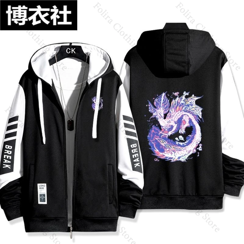 Spiel Monster Hunter Druck Hoodie Herbst Mantel Langarm Mit Kapuze Hemd Männer Hoodie Männer Kleidung Zip Up Hoodies männer Sweatshirt