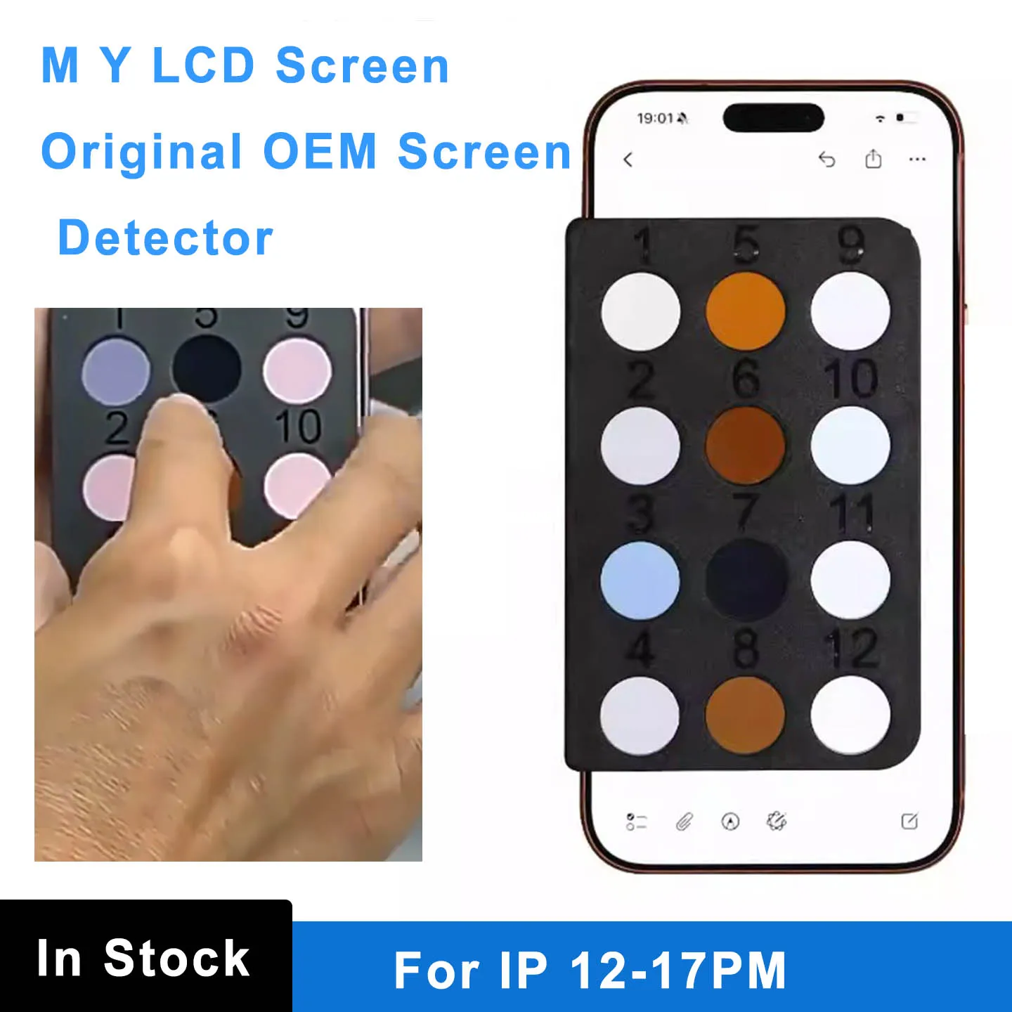 Detector de Luz Polarizada para Pantallas Mr Yang, Compatible con IP 12-17PM, Herramienta Original OEM para Verificación de Pantallas