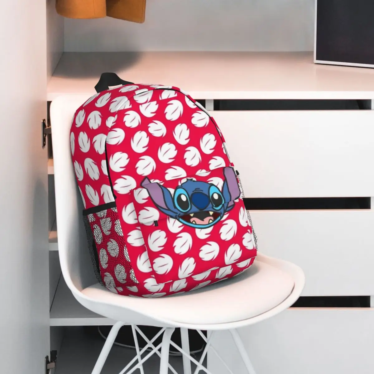 Disney Stitch Durable 15-Inch Backpack - Ergonomic Lightweight Design for Comfort and Convenience