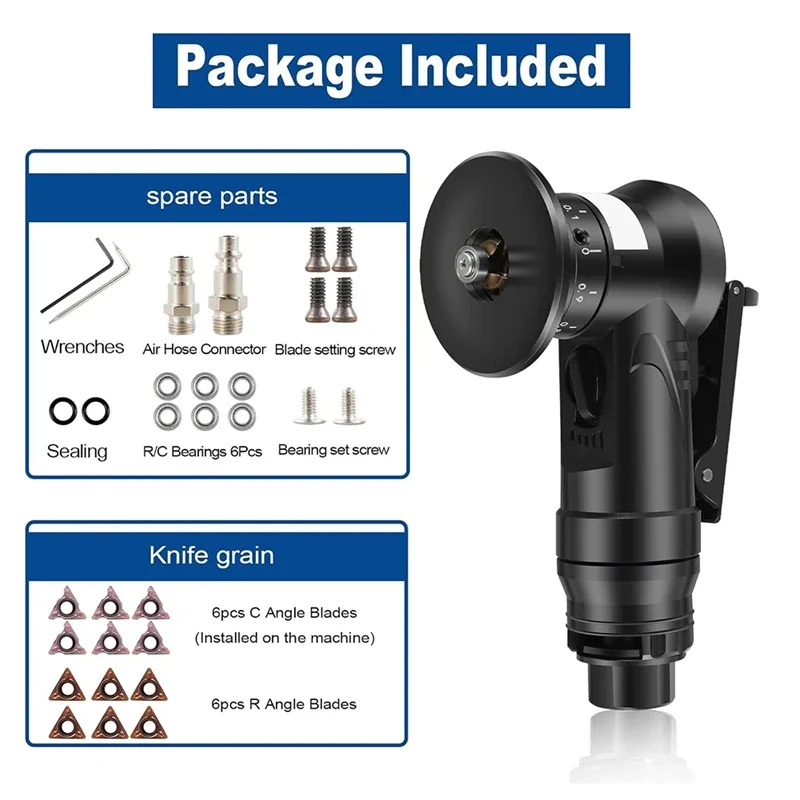 Pneumatic Chamfering Tool, 45 Degree Metal Deburring Chamfering Trimming Machine, Chamfering Machine Arc Edge Beveler Kit
