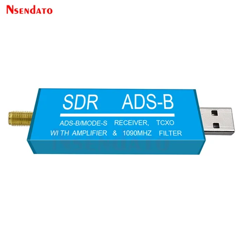 Imagen 2 del producto Receptor de TV RTL2832U ADS-B Mode-S USB SDR amplificador RF incorporado filtro de paso de banda de 1090MHz Radio SDR banda TV escáner sintonizador Stick
