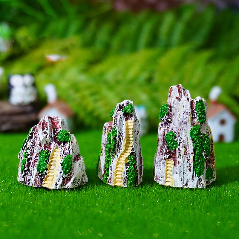水槽装飾用の偽の山の装飾品、創造的な盆栽石、マイクロランドスケープ、多目的DIYアクセサリー