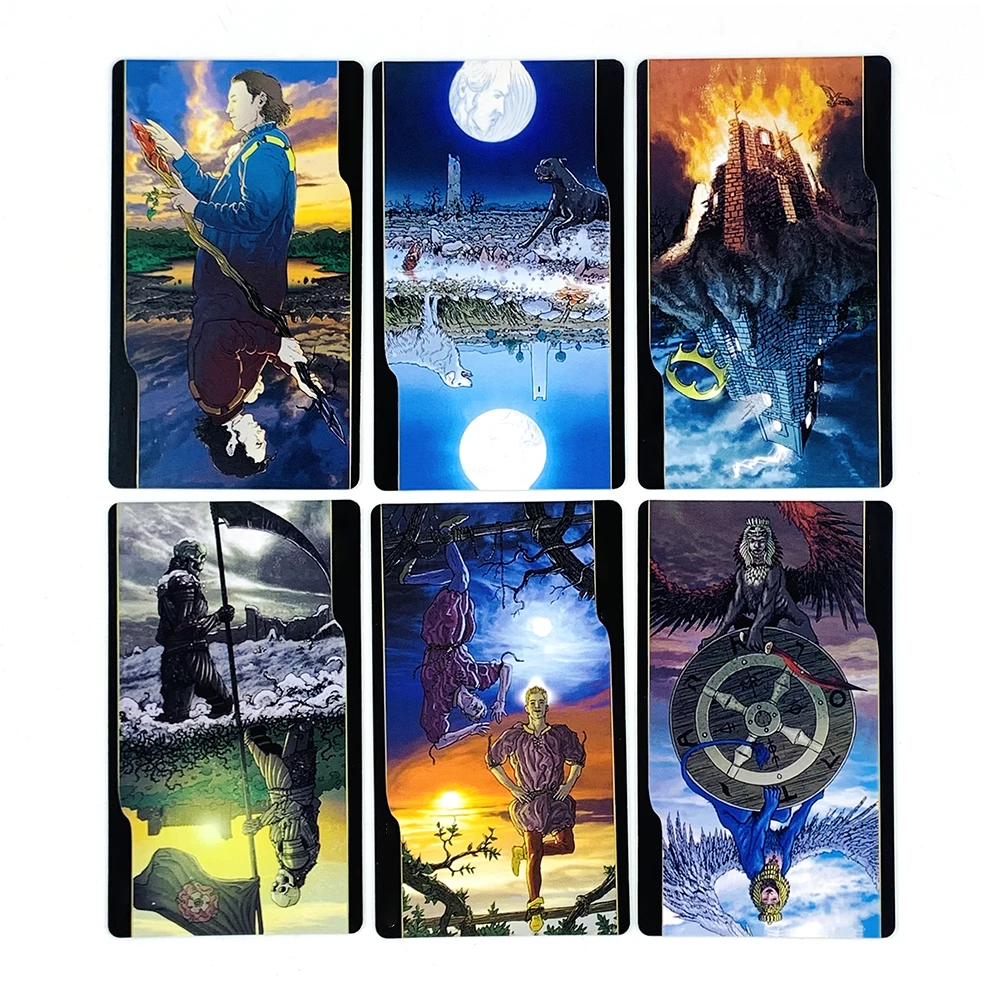 12CMX7CM Tarocchi Versione inglese Mazzo di tarocchi di divinazione con libro di guida, Mazzo di tarocchi di grandi dimensioni Gioco da tavolo di intrattenimento per famiglie
