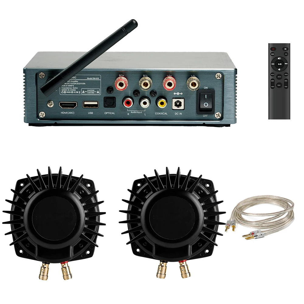 Bass Shaker with Ampllifier for Home Theater Gaming Chair VR Gaming Simulator High Bass Shaker Kit