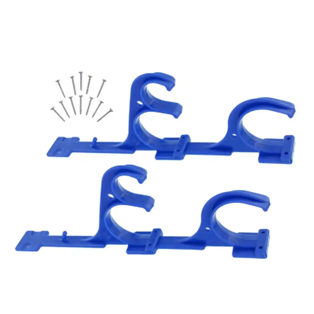 Juego de 2 perchas duraderas para poste de piscina, accesorios de piscina, Clips para aspiradoras