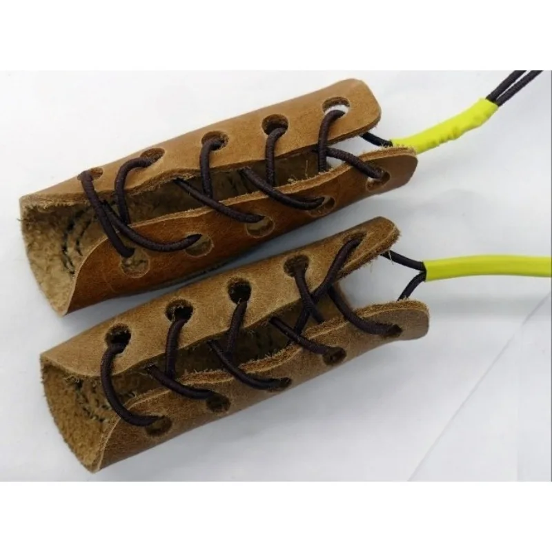 Double Layer Bullseye and Pira Fish Dart Guard for Slingshot Shooting, Durable and Soft Finger Guard