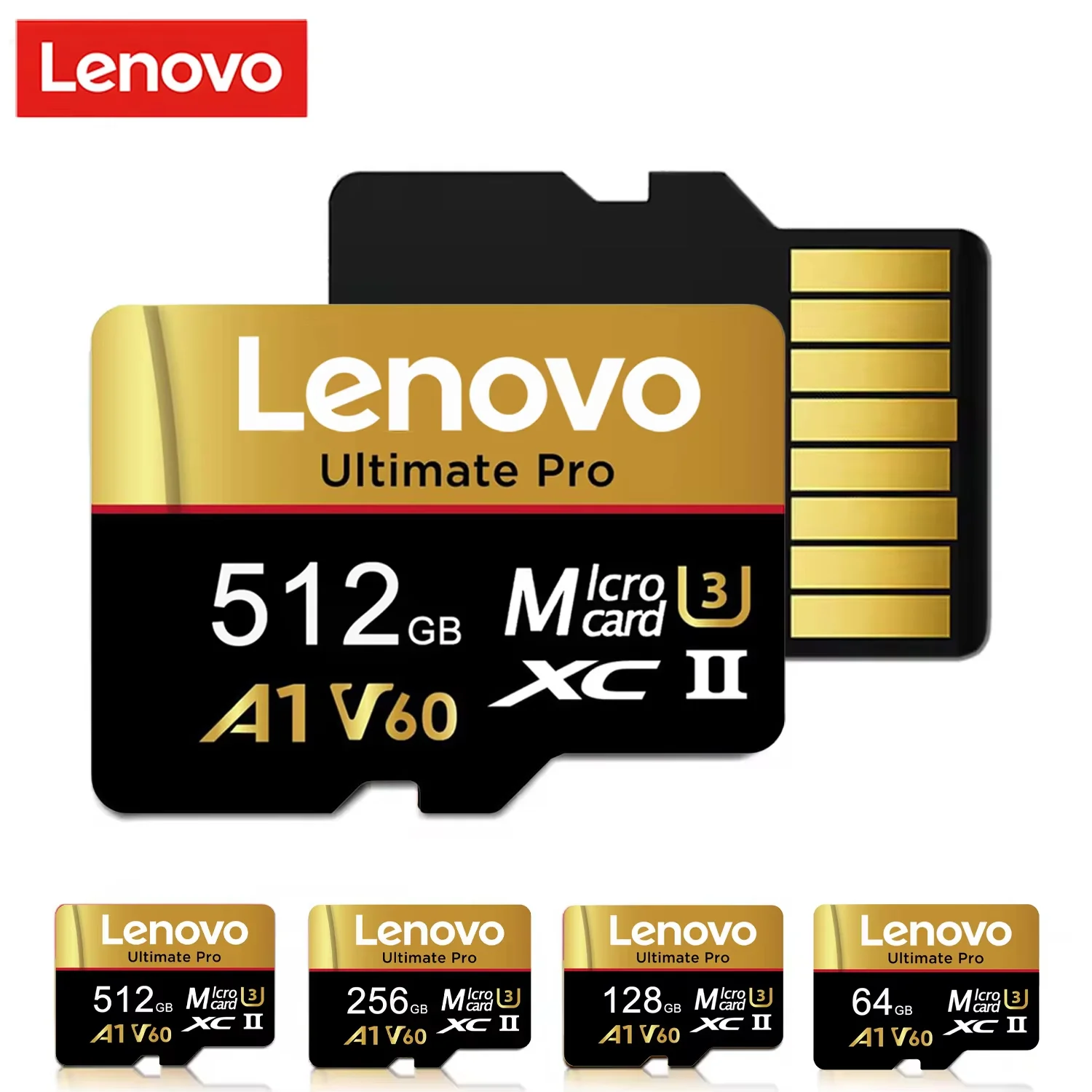 Oryginalna karta pamięci Lenovo 128GB Micro SD UHS-I A1 V60 do smartfonów, aparatów fotograficznych, dronów i nagrywania wideo 4K — 2