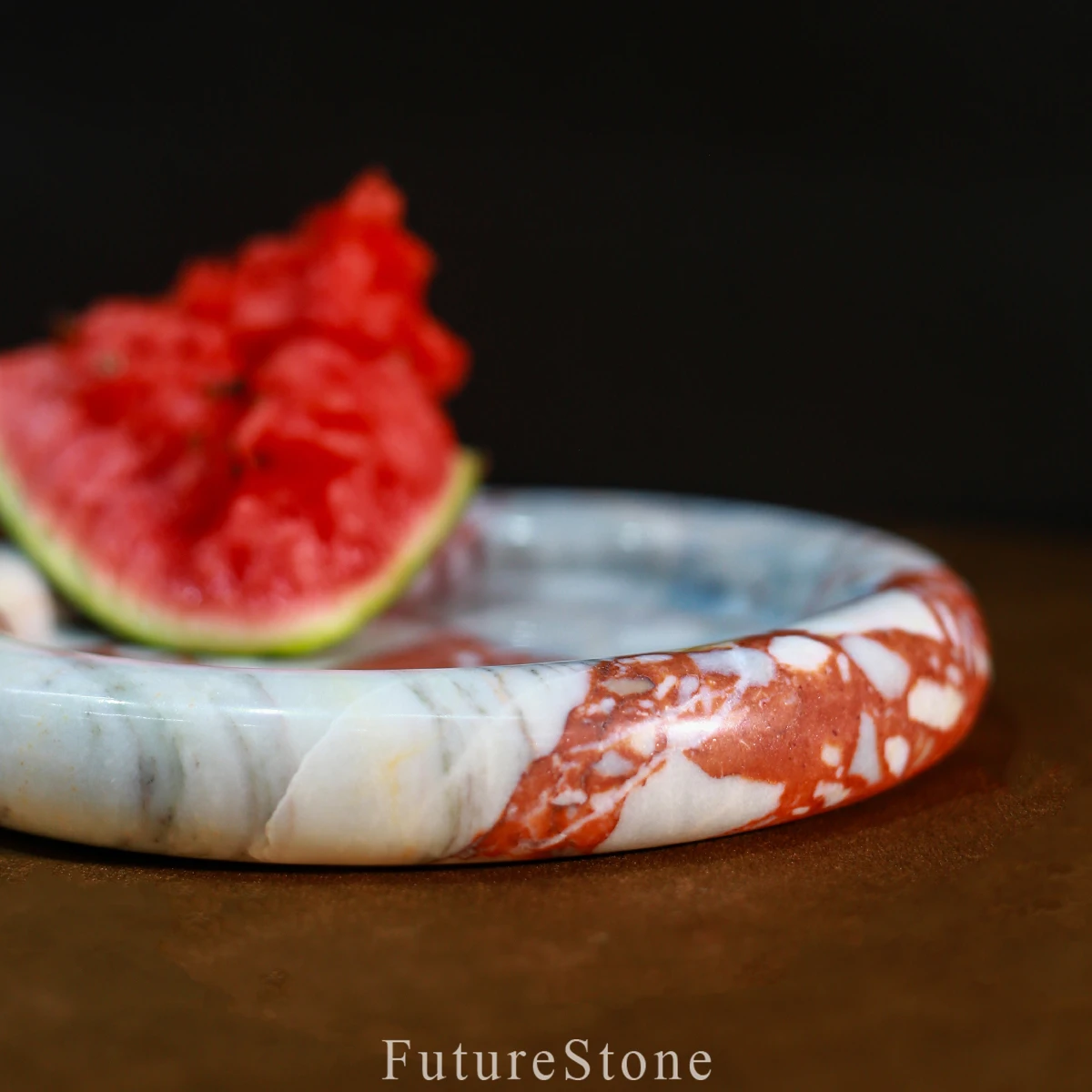 Light luxury Natural High level Sense Marble Pallet Living Room Fruit Decoration Pallet Photography Shooting props ornaments